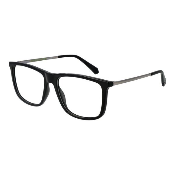 Polaroid Black Polyester Glasses Men's (Frames)